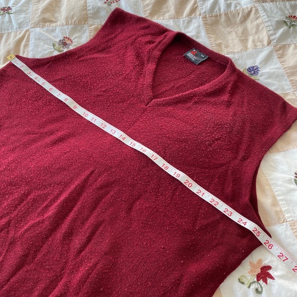 VTG I Robert Bruce I Maroon I 1980s I Nutty Professor Sweater Vest - Picture 4 of 16